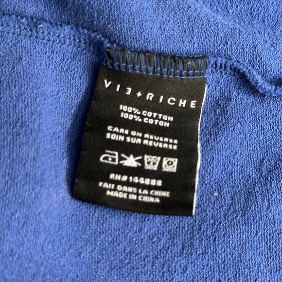 Vie Richie Paris Mens M Cartoon Dog Short Sleeve Sweater Top Bleached Streetwear - Picture 9 of 9